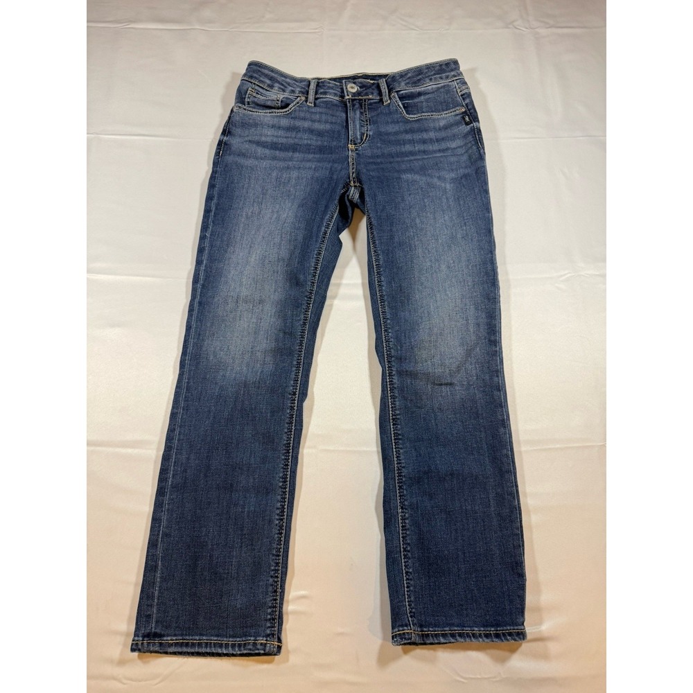Silver Jeans Co Jeans Women's Capri 28/23.5 Blue Wash Suki Straight Denim